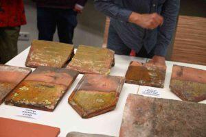 Teilweise glasierte Ziegel aus Salem