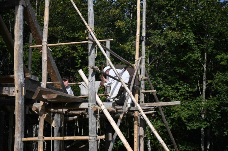 Arbeiten am Abtsnebenhaus